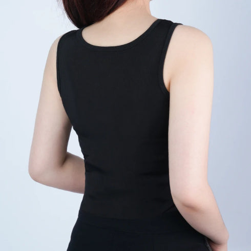 Sleek Women's Sleeveless Camisole - Elastic Slim Fit Tank Top for Spring and Summer